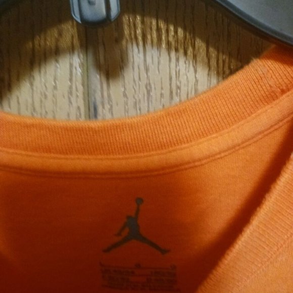 3 Jordan (T-Shirts)-(1 Orange/2 Gray)-(Pre-owned)-(Worn Condition)-(Size L)-$25 - Picture 3 of 9